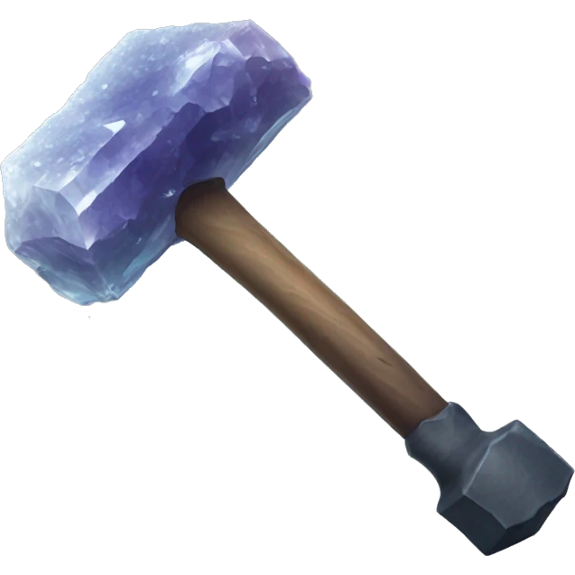 crystal geode sledgehammer emoji