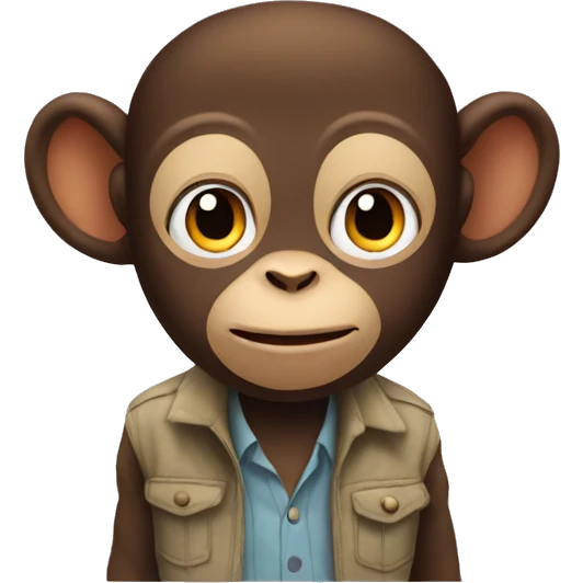Monkey with Stanley  emoji