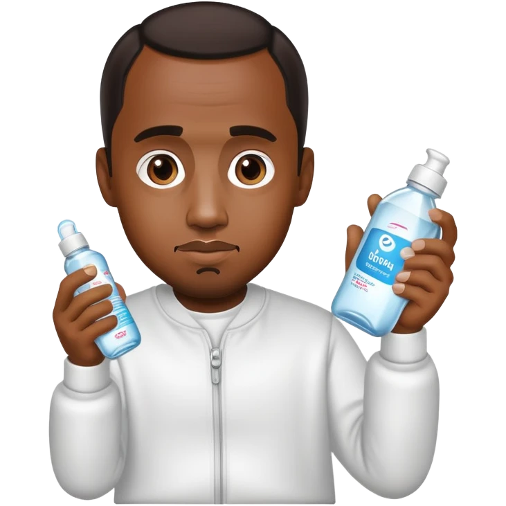 P diddy holding baby oil emoji