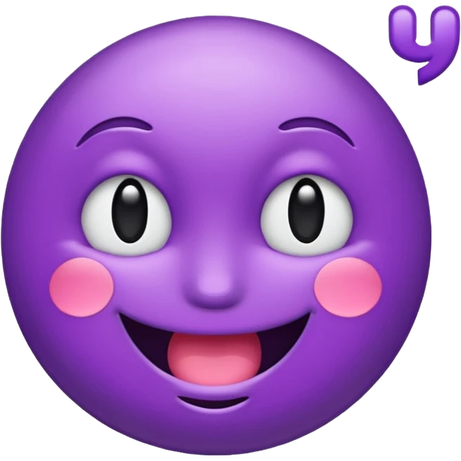Shiny fancy purple text saying "YOU" emoji  emoji