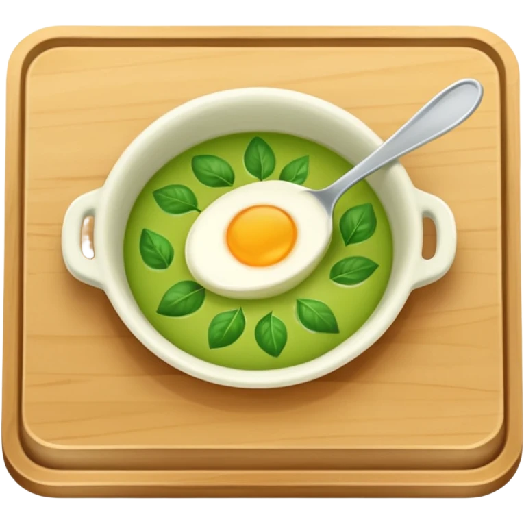 Small icon emoji of list of recipe, minimum details, green #36a767 main color emoji