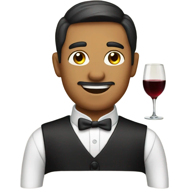 Wine waiter emoji