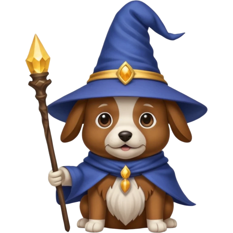 Dog wizard emoji
