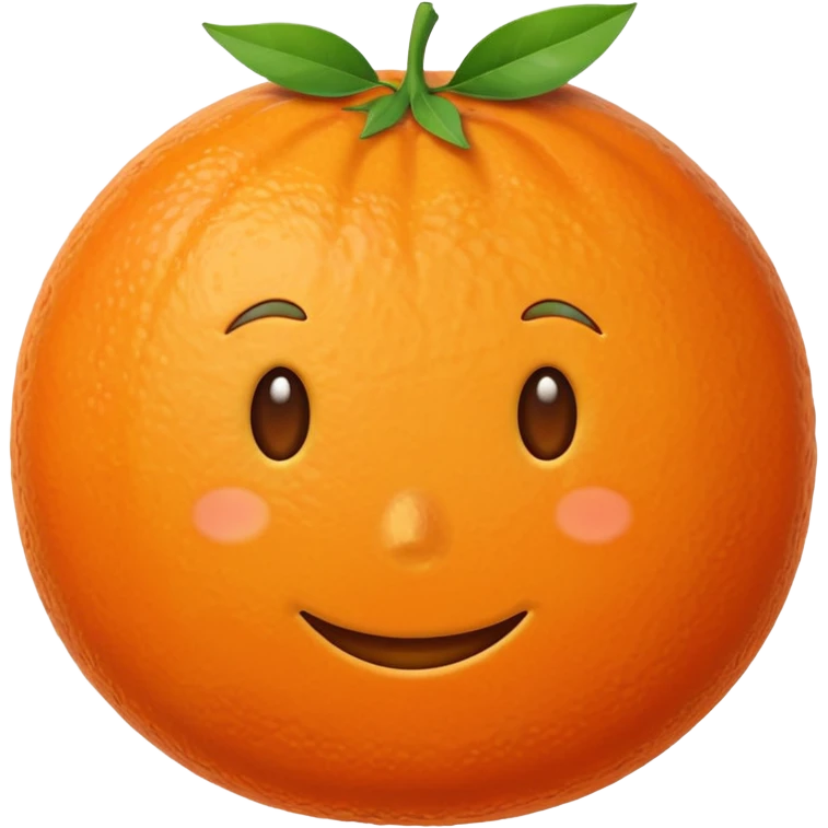 flat clementine emoji