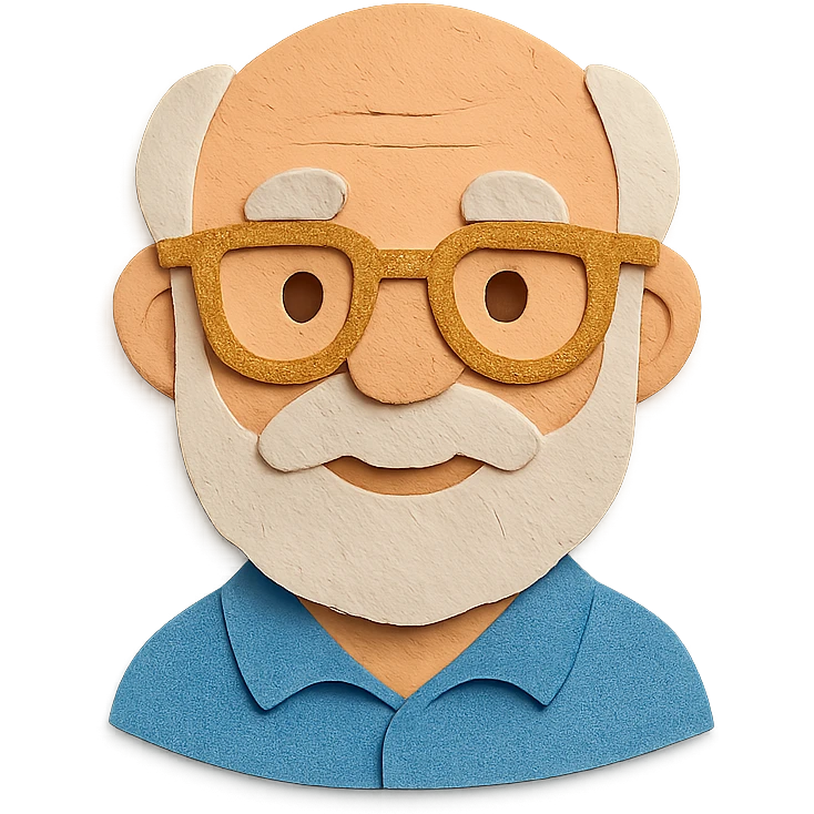 elderly white grandfather emoji