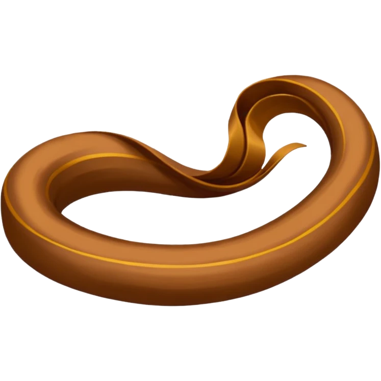 Crie um emoji de laço marrom emoji