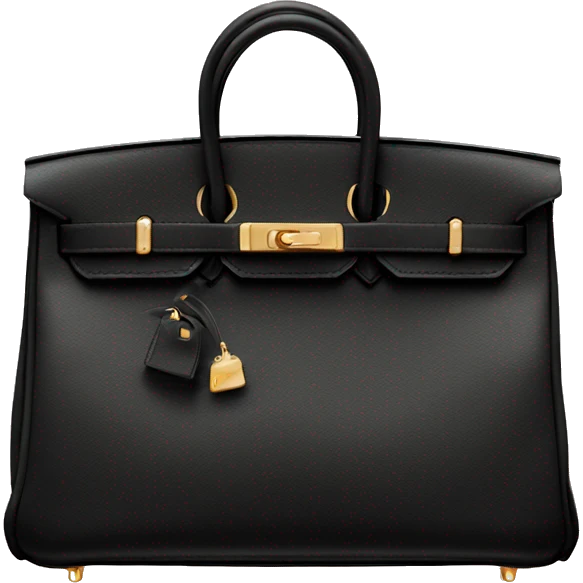 black hermes birkin bag emoji