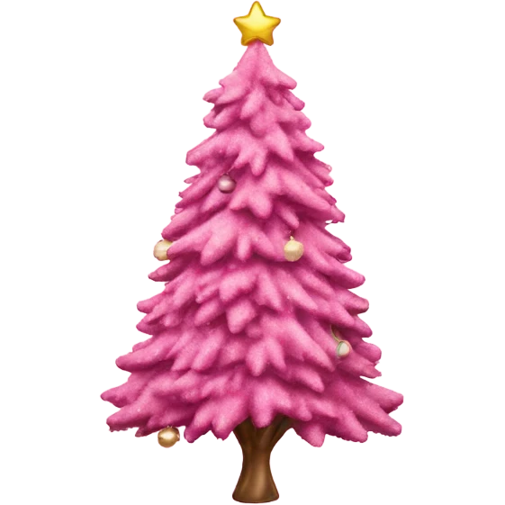 pink christmas tree emoji