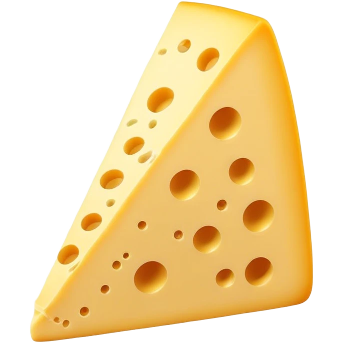 Wedge of yellow cheese with small holes emoji