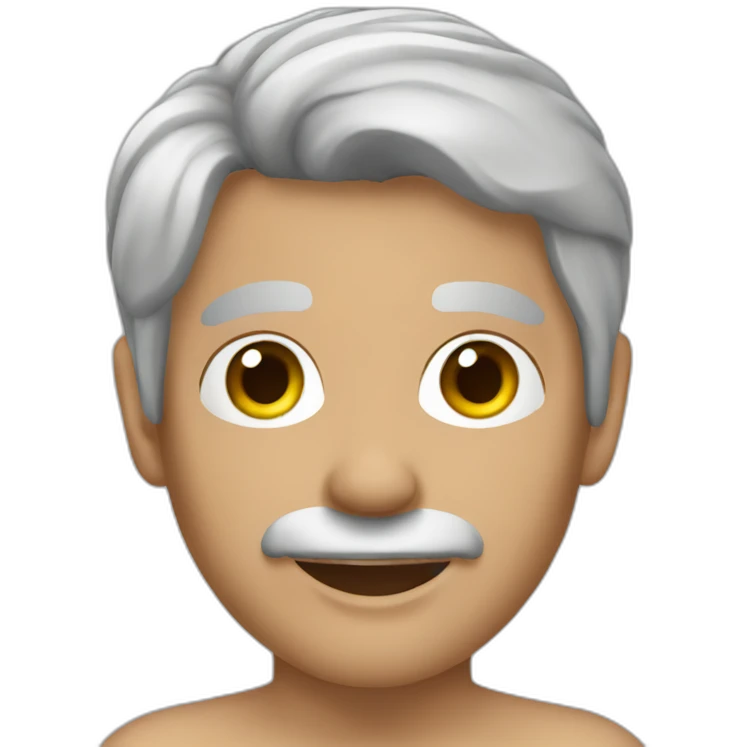 naturist-gray-hair emoji