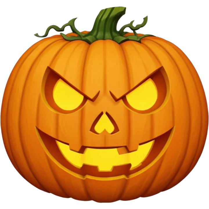 A really angry pumpkin  emoji