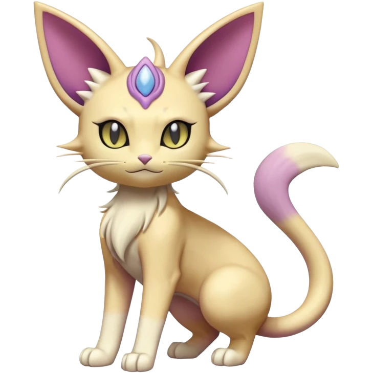 Espeon-Meowth-Delcatty-Fakémon-hybrid-creature (full body)  emoji