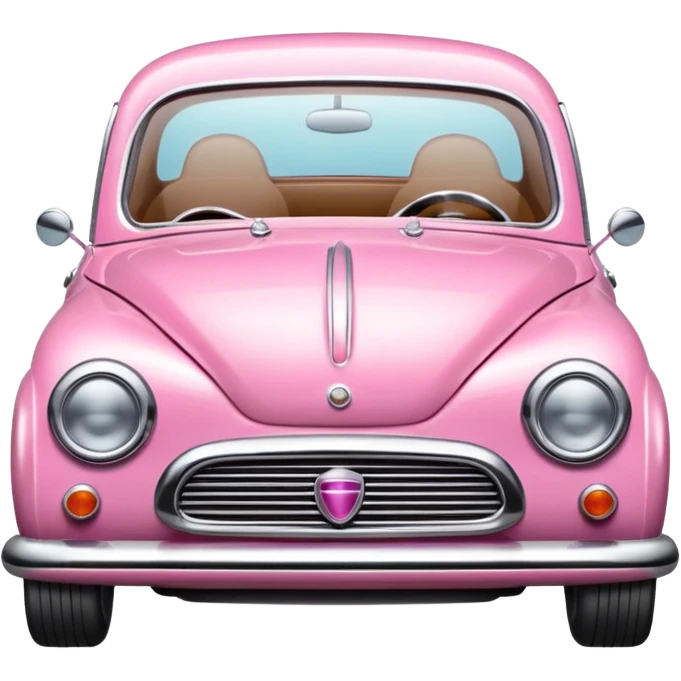 pink small retro car emoji