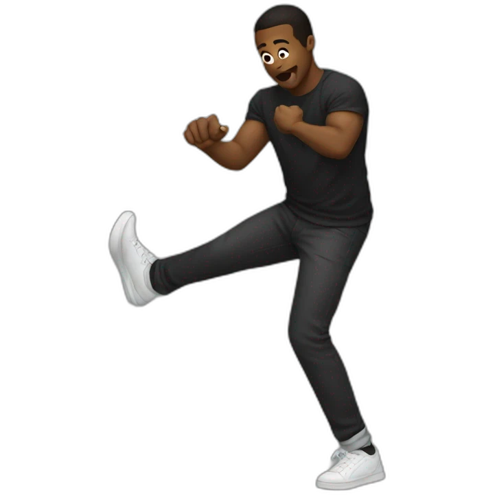 Black men twerking emoji