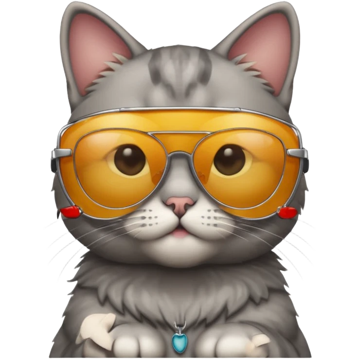 Cat wearing sunglasses emoji