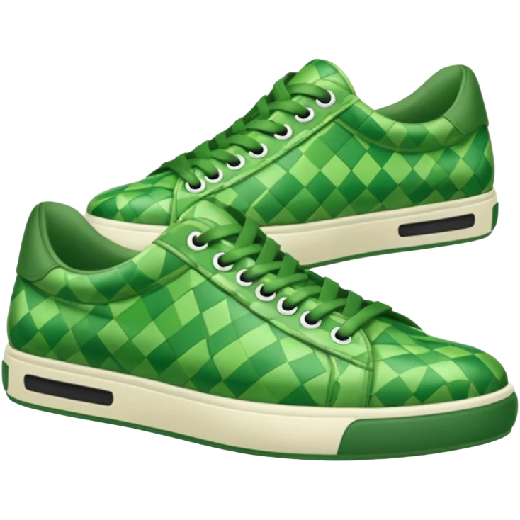 green patterned shoes  emoji