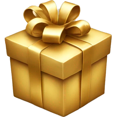 gift gold emoji