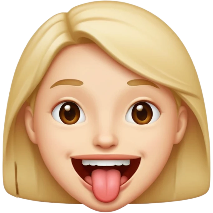 Smile with tongue out  emoji