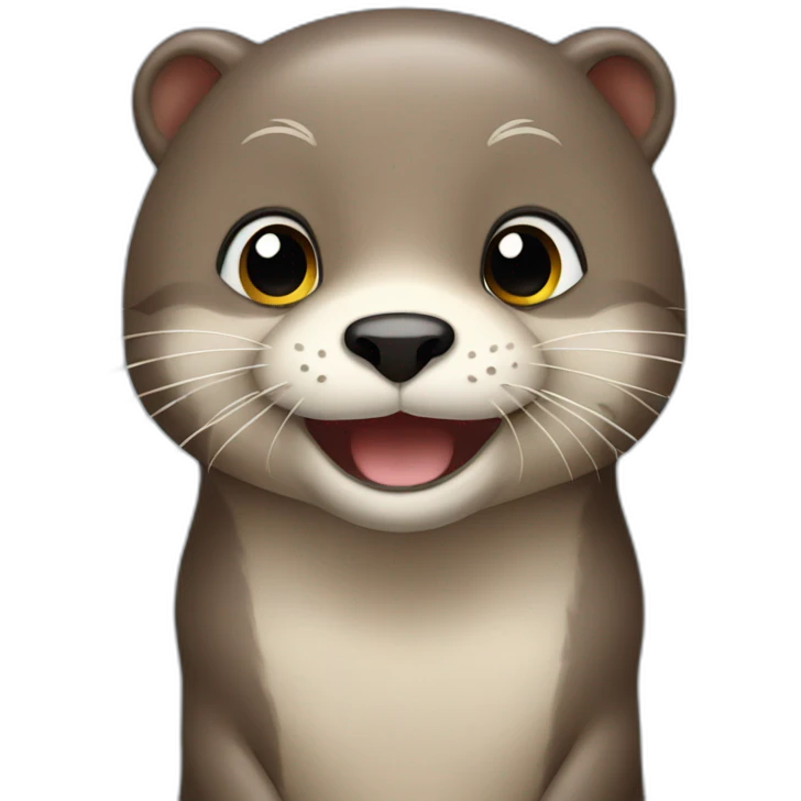 Loutre sur chat emoji
