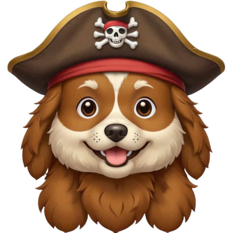 dog with pirate hat























 emoji
