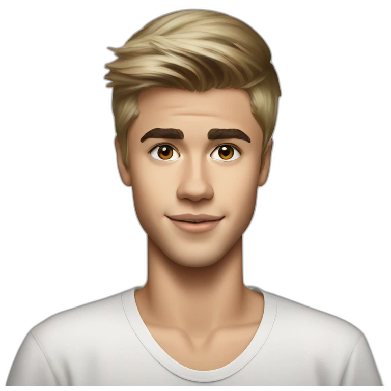 Justin bieber portrait emoji