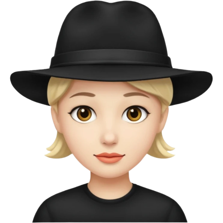 Me with a black hat on emoji