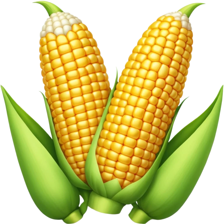 Two corns kissing emoji