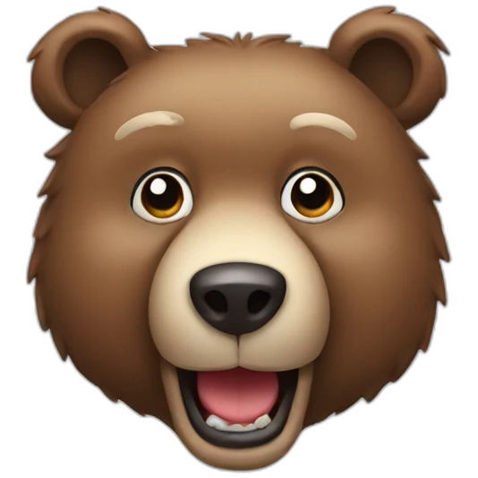 Funny bear emoji