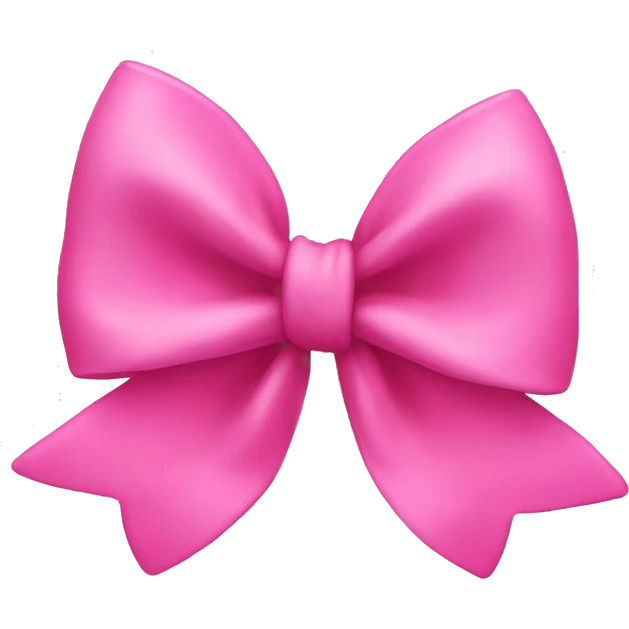 pink bow emoji