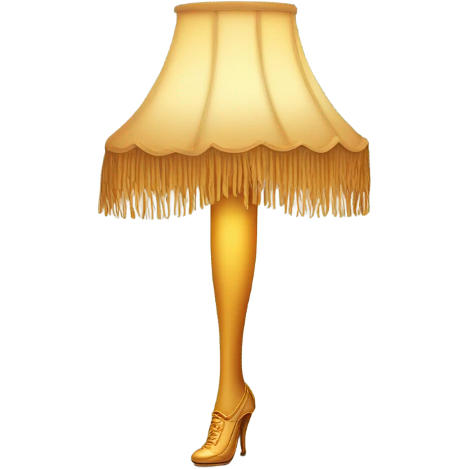 A Christmas story leg lamp emoji