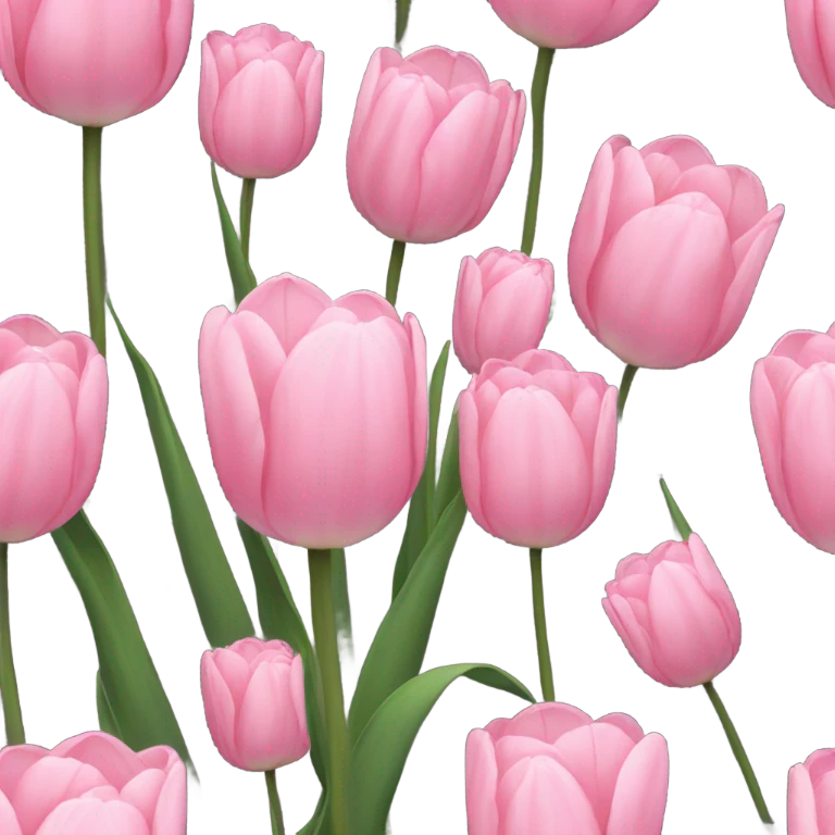 Pink tulip emoji