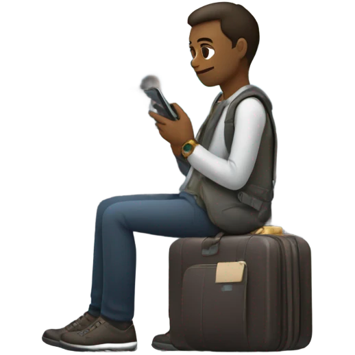 Waiting on a plane  emoji