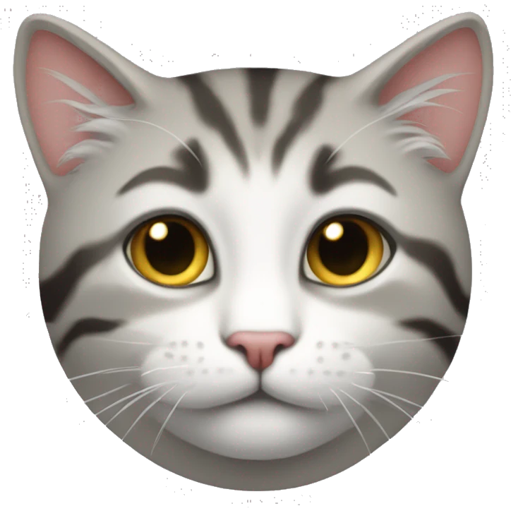 белый котик emoji