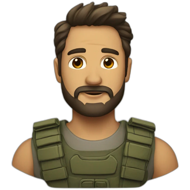 Barba y visera emoji