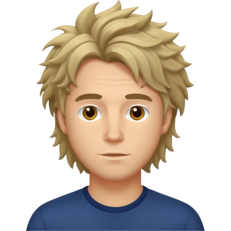 Asher Scott with tousled hair emoji