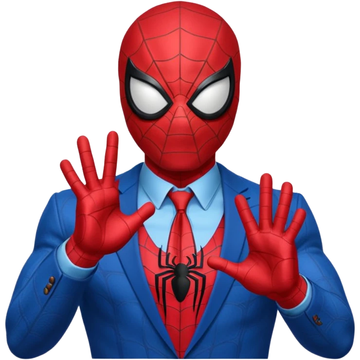 Make Spiderman's hand into an upvote sign 👍 emoji