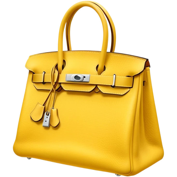 soft yellow birkin hermes bag emoji