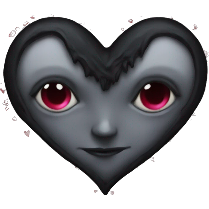 Gothic heart emoji