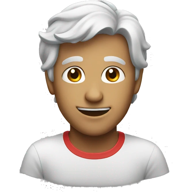 reding with smile emoji