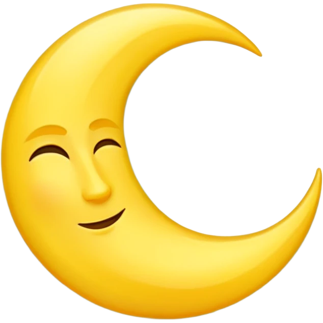 Crescent moon emoji