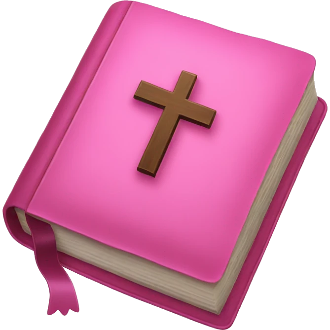 Pink Bible  emoji