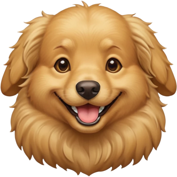 make it funny happy dog emoji