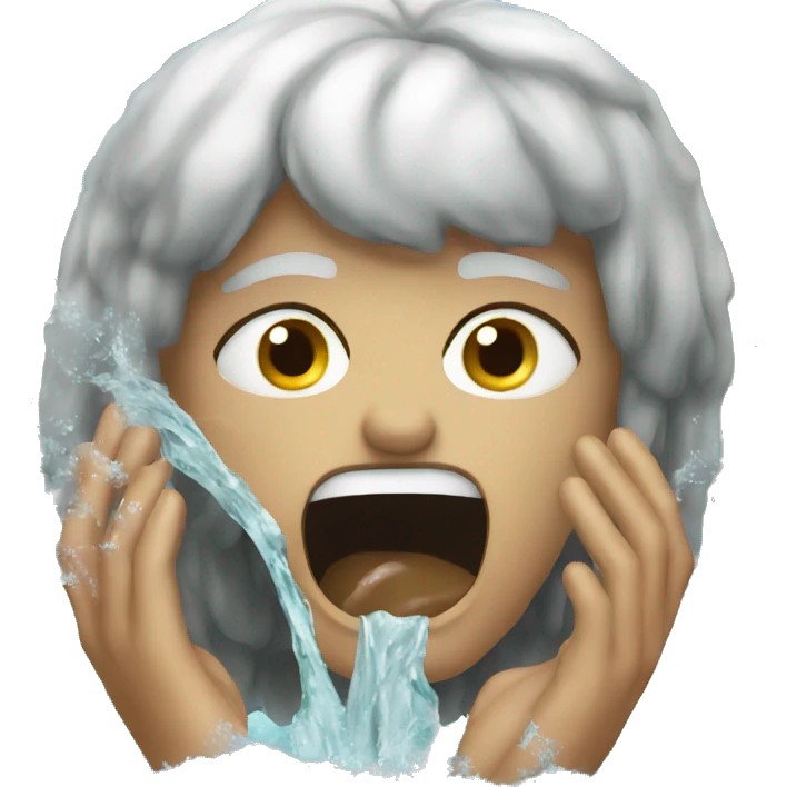 Craving water emoji