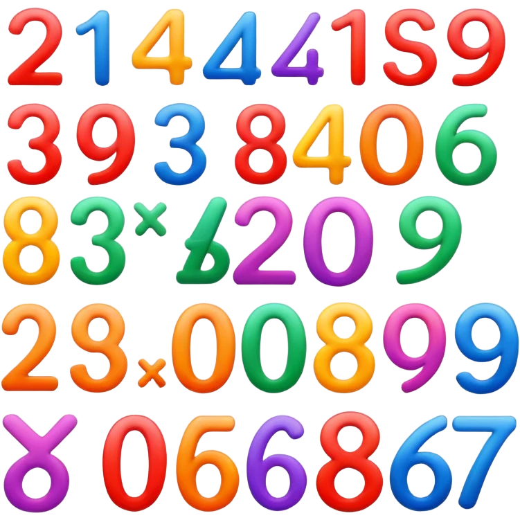 Numbers 1 2 456789 0 emoji