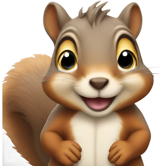 Squirrel with big cheeks emoji