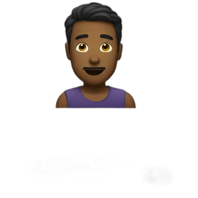 man watching movies in room emoji