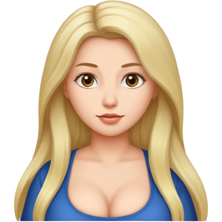 Голая девушка с большими сиськами  emoji