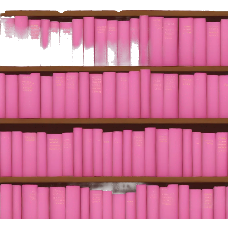 Books pink emoji