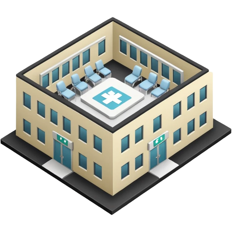 hospital isometric view emoji