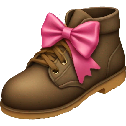 Shoe with a bow on it  emoji